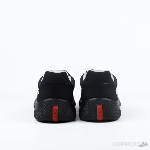 Prada America's Cup Soft Rubber Black Sneakers (Premium Plus Batch)