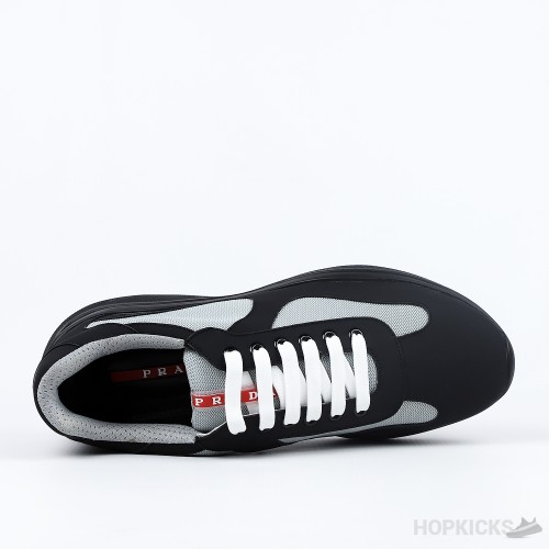 Prada America's Cup Soft Rubber Black Sneakers (Premium Plus Batch)