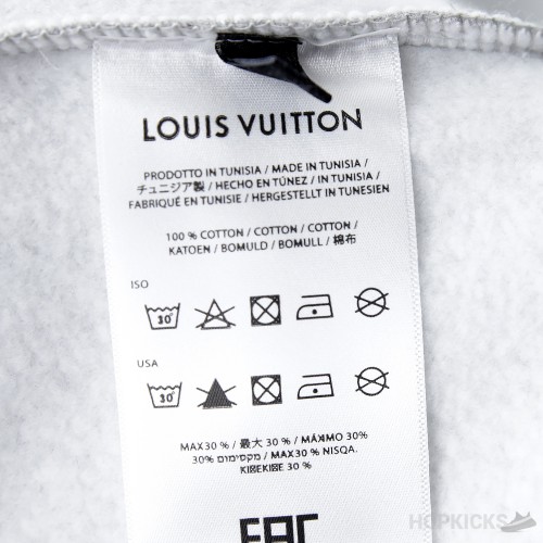 Louis Vuitton x Nigo Printed Heart Sweatshirt Light Grey