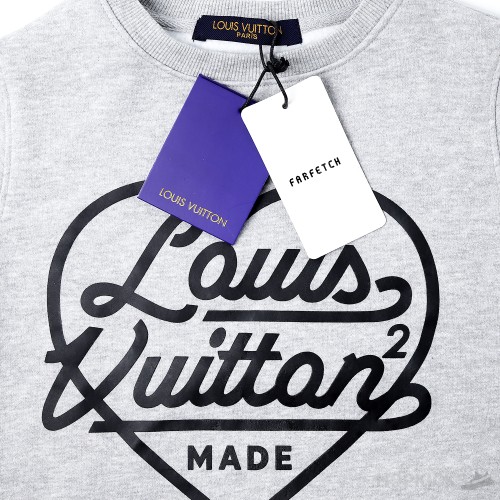 Louis Vuitton x Nigo Printed Heart Sweatshirt Light Grey (Kids)