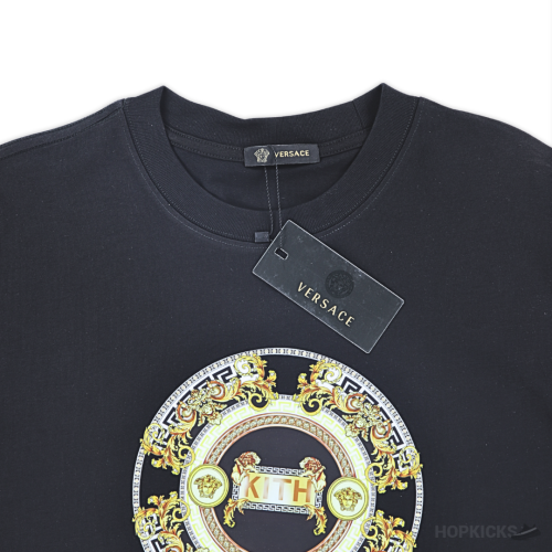 Versace Printed Kith Black T-Shirt (Imported Premium Finish)