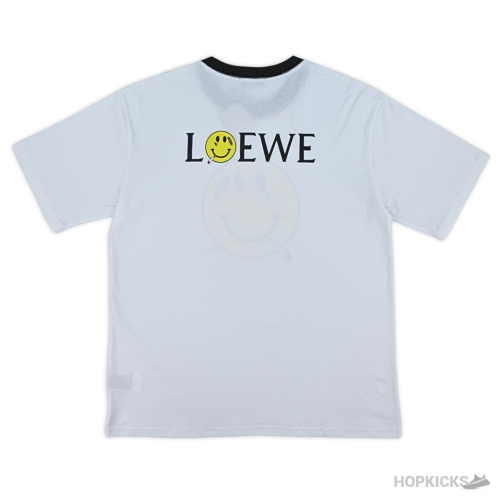 Loewe Smiley Printed White T-Shirt (Imported Premium Finish)