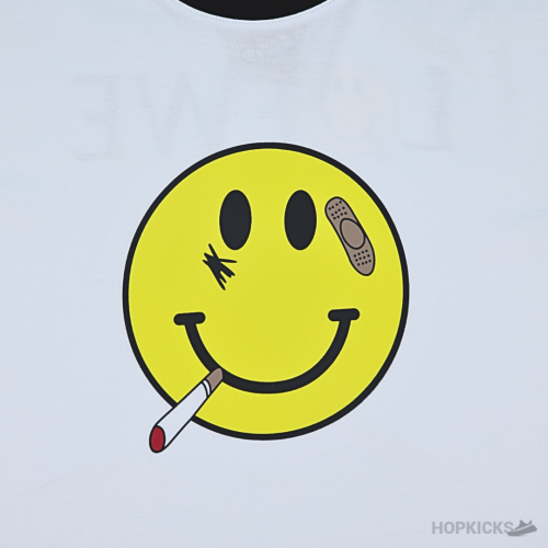Loewe Smiley Printed White T-Shirt (Imported Premium Finish)