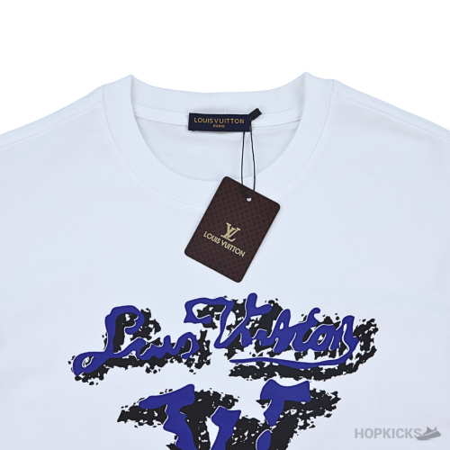 Louis Vuitton Printed White T-Shirt (Imported Premium Finish)
