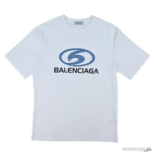 Balenciaga Printed White T-Shirt (Imported Premium Finish)