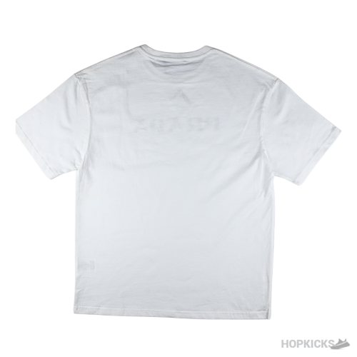 Prada Logo Printed White T-Shirt (Imported Premium Finish)