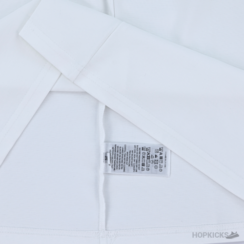 Prada Emblem Stitched White T-Shirt (Imported Premium Finish)
