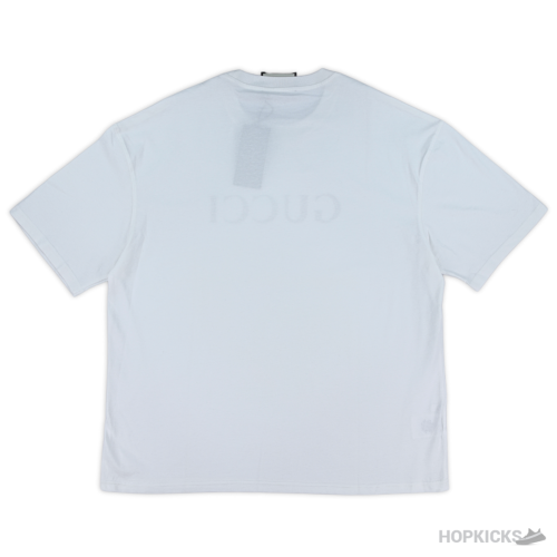 Gucci Text Printed Logo Printed White T-Shirt (Imported Premium Finish)