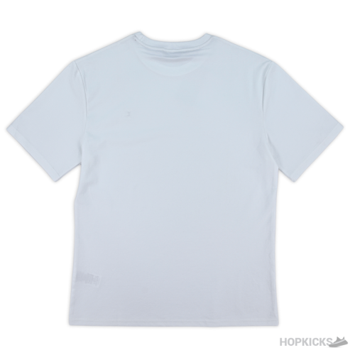 Burberry Log Embroidered White T-Shirt (Imported Premium Finish)