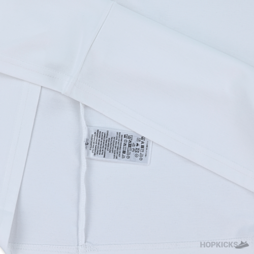 Burberry Log Embroidered White T-Shirt (Imported Premium Finish)