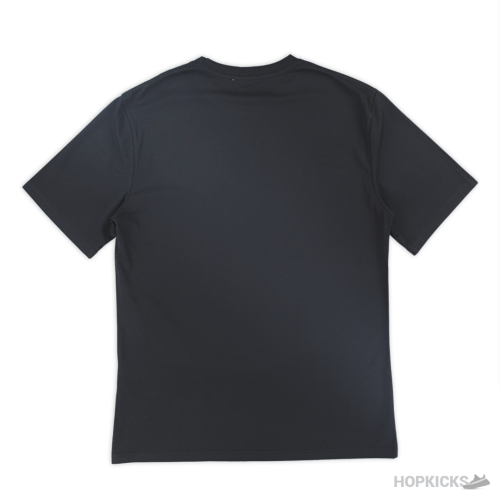 Prada Strip Triangle Printed Black T-Shirts (Imported Premium Finish)