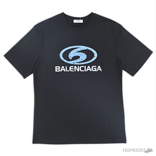 Balenciaga Printed Black T-Shirt (Imported Premium Finish)