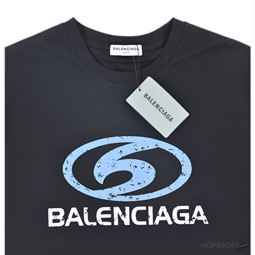 Balenciaga Printed Black T-Shirt (Imported Premium Finish)