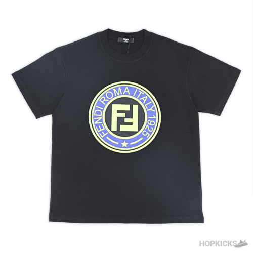 Fendi Roma Italy Printed Black T-Shirt (Imported Premium Finish)