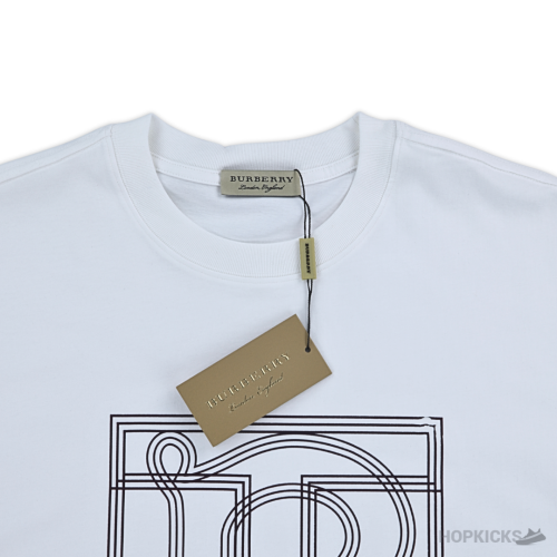 Burberry Monogram Embroidered Logo New T-Shirt (Imported Premium Finish)