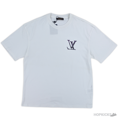 LV Flipped Monogram Embroidered Logo New T-Shirt (Imported Premium Finish)
