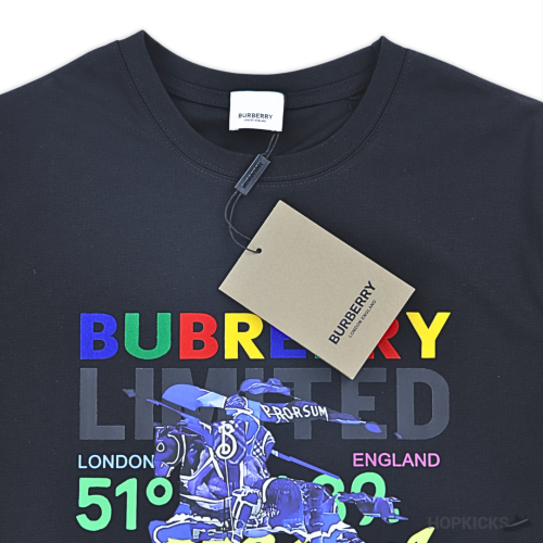 Burberry Horsery Printer Black T-Shirt (Imported Premium Finish)