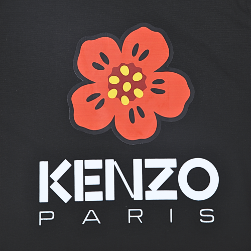 Kenzo Flower Printer Black T-Shirt (Imported Premium Finish)
