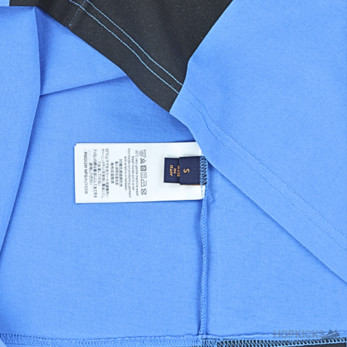 Lv Logo Printed Blue Black T-Shirt (Imported Premium Finish)