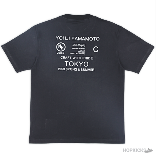 Neighborhood x Yohji Yamamoto Black T-Shirt (Imported Premium Finish)
