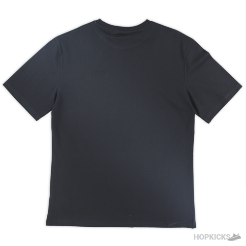Burberry Logo Embroidered Black T-Shirt (Imported Premium Finish)