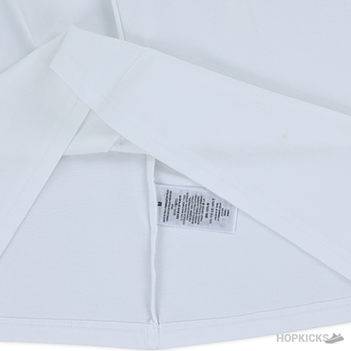 Prada Multi Dimensional Logo Printed White T-Shirt (Imported Premium Finish)
