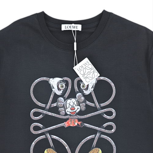 LOEWE Dissni Bootleg Printed Black T-Shirt (Imported Premium Finish)