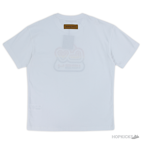 Louis Vuitton Colorful Embroided white T-Shirt (Imported Premium Finish)