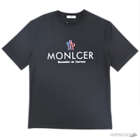 Moncler Monestier de Clermoa Printed Black T-Shirt (Imported Premium Finish)