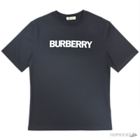 Burberry Plain Logo Printed Black T-Shirt (Imported Premium Finish)
