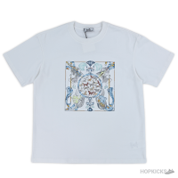 Hermes Multiple Horses Printed White T-Shirt (Imported Premium Finish)