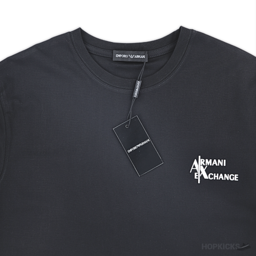 Armani Exchange Logo Black T-Shirt (Imported Premium Finish)