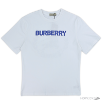 Burberry Plain Name Printed White T-Shirt (Imported Premium Finish)
