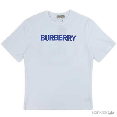 Burberry Plain Name Printed White T-Shirt (Imported Premium Finish)