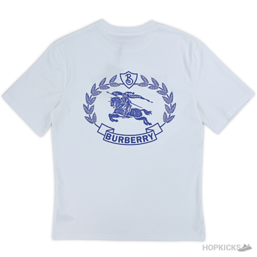 Burberry Plain Name Printed White T-Shirt (Imported Premium Finish)
