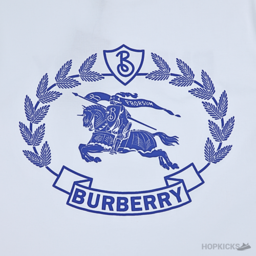 Burberry Plain Name Printed White T-Shirt (Imported Premium Finish)