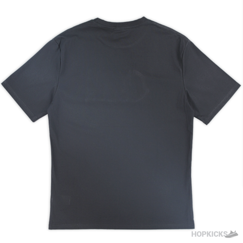 Moncler Embroidered Logo Black T-Shirt (Imported Premium Finish)
