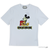 Gucci Mickey Mouse Pinted White T-Shirt (Imported Premium Finish)