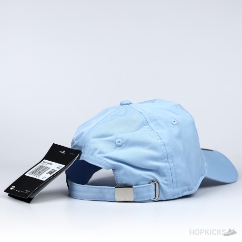 Nike Futura Silver Swoosh Blue Cap