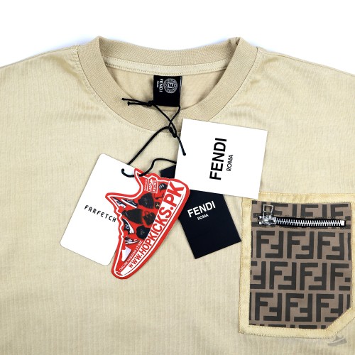 Fendi Beige Jersey T-shirt