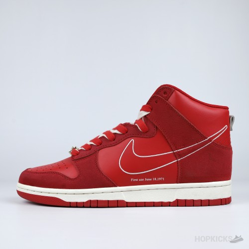 Nike Dunk High "First Use Red" [Without box]