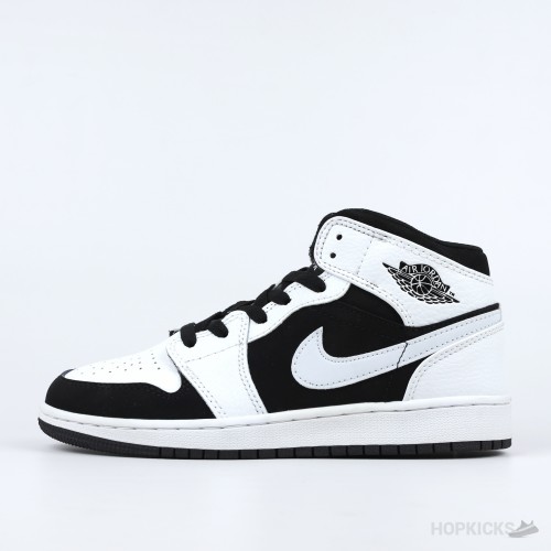 Air Jordan 1 Mid "Black and White" [Without Box]