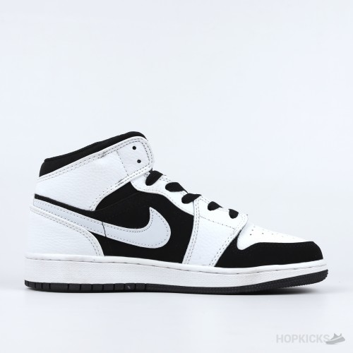 Air Jordan 1 Mid "Black and White" [Without Box]