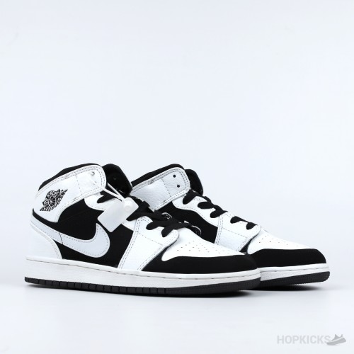 Air Jordan 1 Mid "Black and White" [Without Box]