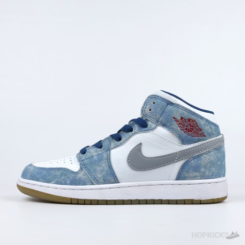 Air Jordan 1 High Silhouette Light Blue [Without Box]