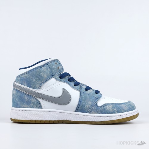 Air Jordan 1 High Silhouette Light Blue [Without Box]