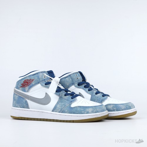 Air Jordan 1 High Silhouette Light Blue [Without Box]