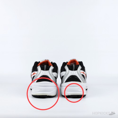New Balance 530v2 White Black Red (Slightly Stained)
