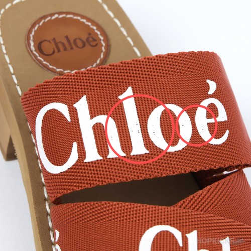 Chloe Chunky Heel Brown Strip (Premium Batch) (Slightly Miss Printed)