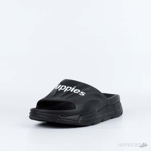 Hush Puppies Wave-walk Thunder Slides (Black)